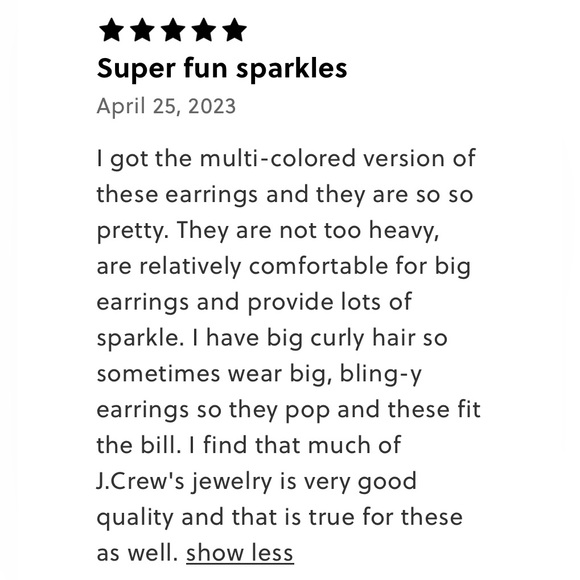 J. Crew Rainbow Crystal Cocktail Earrings - Picture 7 of 7